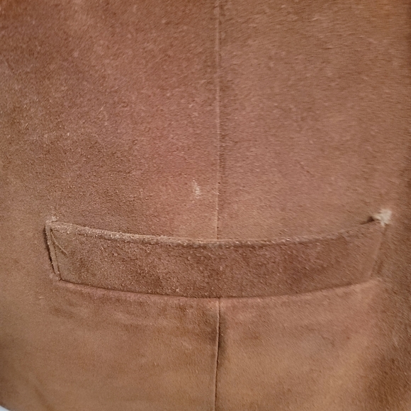 Saguarowest Trading Co Vintage Cowboy Embroidered Fully Lined Suede Vest Size XL - Picture 10 of 13